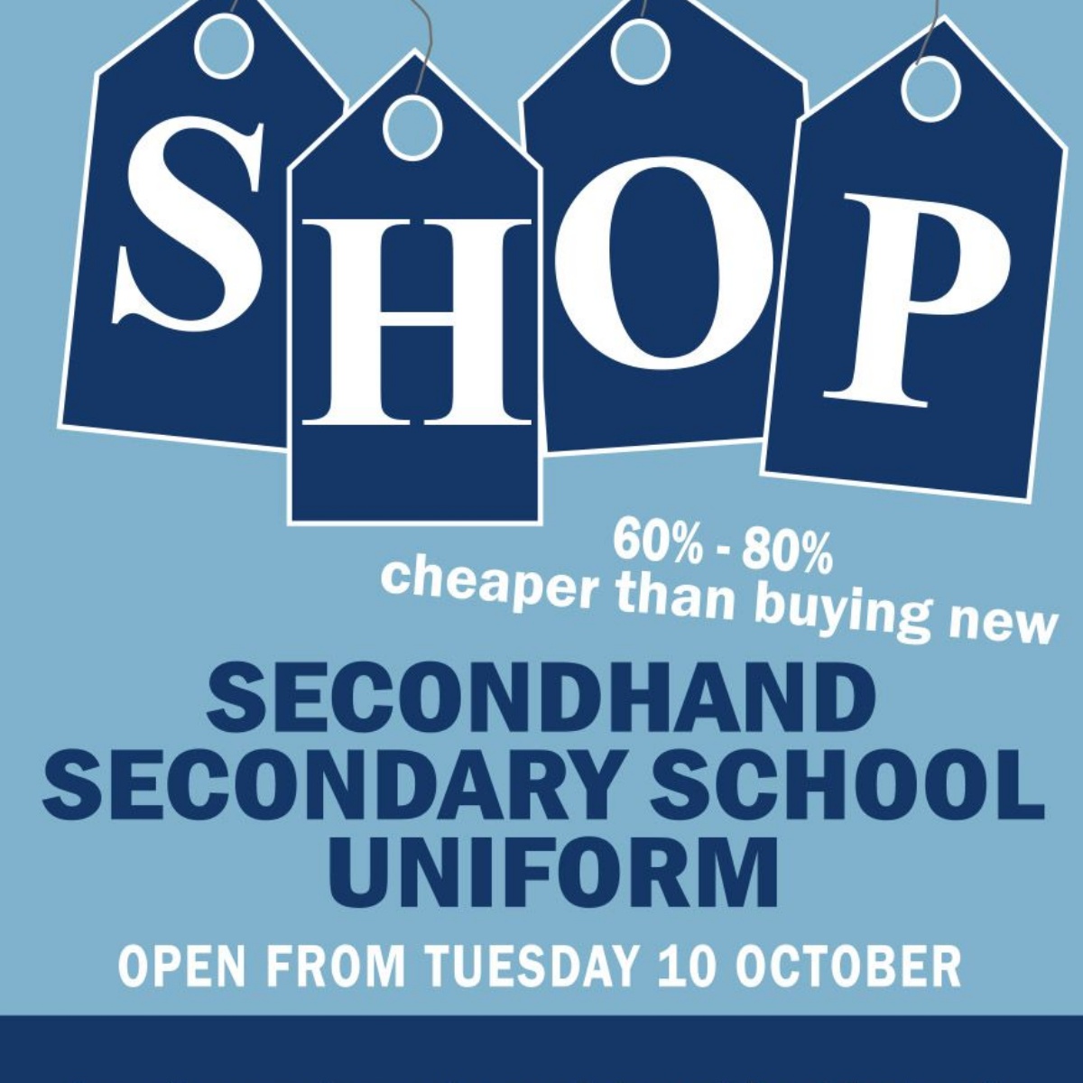 St Peter's Catholic School Secondhand 'uniform shop'